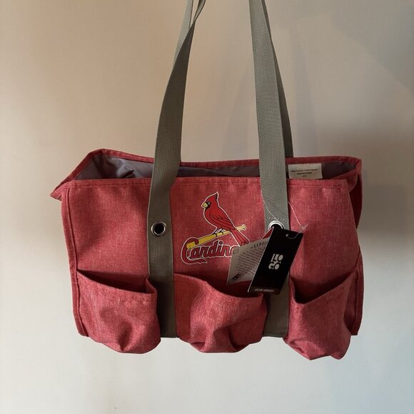 St. Louis Cardinals Team Logo Picnic Jr Caddy Travel Bag Genuine Merchandise NEW - Picture 8 of 15
